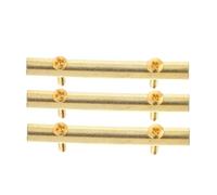 USHOBE 3 Sets Zinc Alloy Electric Guitar String Retaining Rods Pressure Chord Tools for Electric Guitars, Strong Quality with Simple Structure, Golden Colour Suitable for Music Instrument
