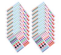 USHOBE 30 Sheets Self Adhesive Map Marker Stickers for Planning and Review, Easy to Affix Location Labels, Small Positioning Stickers for Maps and Home Office Use