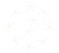 USHOBE 30pcs Copper Wire for DIY Wire Projects and Beading Supplies, Easy to Bend with Lasting Colour Brilliance, Golden Snowflake Shape for Christmas Holiday Decor and Beginners