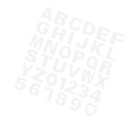 USHOBE 37pcs DIY Cake Molds Set with Number and Letter Patterns, Easy to Clean 12-inch Stencils for Home and Wedding Cake Decorating