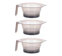 USHOBE 3pcs Hair Color Mixing Bowls Set for Hair Coloring with Anti-Static Plastic and Stackable Design, for Home Use and Professional Hairdressing