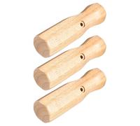 USHOBE 3pcs Wooden Foosball Table Handles with Precise Control and Comfortable Feel, Non-slip Octagon Grips for Soccer Table Accessories, for Rooms and Office Leisure Areas