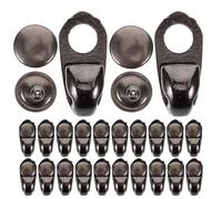 USHOBE 40 Set Metal Speed Lacing Hooks for Boots Heavy Duty Boot Lace Hooks with Modern Metallic Look Quick Replacement for Leather Shoes and Work Shoes for Camping and Leathercraft