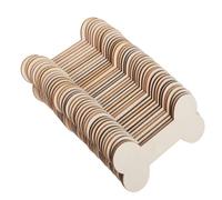 USHOBE 40pcs Unfinished Wood Dog Bone Cutouts, Hard to Break and Convenient for DIY Creative Handicrafts, for Decorating Thanksgiving and Autumn Home Decor