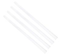 USHOBE 4pcs PVC Round Tubes Lightweight High Temperature Resistance Hard Tubing for Exhibition and Indoor Advertising Use, Unbreakable Craft Pipes