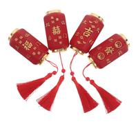USHOBE 4pcs Red Lantern Bottle Openers with Magnetic Hold for Refrigerator Decoration, Abs and Metal Material, Festive Year of Horse Kitchen Accessories for 2026 Spring Festival