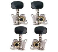 USHOBE 4pcs Zinc Alloy 2r2l Tuning Pegs Replacement for Electric Guitars, Silver Guitar Tuning Keys with Great Endurance for Precise String Alignment