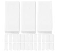 USHOBE 50 Pcs White Rectangular Erasers for Pencil Marks Smooth Erasing Effortless Cleaning TPR Material for Sketching and Classroom Use School Essentials