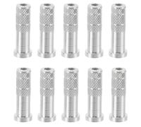 USHOBE 50pcs Lightweight Aluminum Arrow Inserts with High-precision Threaded Base for Arrow Shaft Replacement in Different Shooting Scenarios and Skill Development