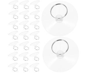 USHOBE 50pcs Plastic Small Pet Hammock Suction Cups Replacement Reusable Suction Cups for Fixing Pet and Hammocks Suitable for Window and Kitchen