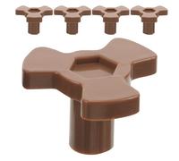USHOBE 5pcs Microwave Oven Rack Turntable Spinner Coupler Replacement with Noise-reducing Plastic Y-Shaped Turntable Replacement Coupling for Oven Glass Tray in Busy Modern Households