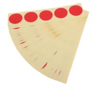 USHOBE 60 Sheets Red Circular Embossed Seal Labels 45mm with Serrated Edge, Self-Adhesive Coated Paper Stickers for Graduation Certificates and Reward Charts, Elegant Peel and Stick