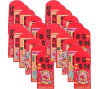 USHOBE 72pcs Spring Festival Red Packets Chinese Folding Red Envelope Paper for Lunar New Year and Spring Festival Family Business Celebrations