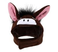 USHOBE Adorable Cotton Donkey Ear Pet Headgear for Hamsters and Rabbits, Multi-purpose Plush Warm Hat to Keep Small Pets Cozy during Winter and Cold Days
