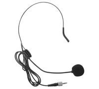 USHOBE Black Earhook Headset Microphone with 3.5mm Threaded Plug, Wired | Hands Free Voice Capture, Flexible Boom, 1.5m Cable, for Presenters, Tour Guides, Church Use