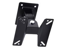 USHOBE Black Metal Tv Wall Mount Bracket for Flat Panel Tv, Space Saving Wall Mounted Holder with 180 Degree Rotation, Suitable for Family and Commercial Places,