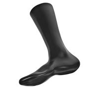 USHOBE Black Plastic Foot Mannequin for Men with Lightweight and Lifelike Presentation, for Shoe Displays and On-the-go Showcases, Minimalist Elegant Sock Display Stand