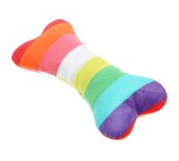 USHOBE Bone Dog Plush Squeaky Chewing for Dogs and Pets Teething for Small Puppies Easy to Clean