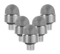 USHOBE Capacitive Aluminum Conductive Tips with Pen Stylus Fabric 5pcs Mesh, Silver Outer Thread 7mm Replacement Touch Screen for Pens Suitable for Sketching and Writing