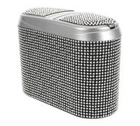 USHOBE Car Trash Can with Lid for Vehicle Plastic Double Open Lid Garbage Bin with Large Capacity, Stylish and Elegant Design, for Home and Office Car Organisation