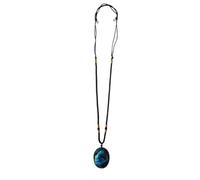 USHOBE Delicate Moonstone Shaped Crystal Pendant Chain Necklace for Women, Comfortable to Touch and Light in Weight, a Fashionable Woman Neck Decor Accessory Random Color