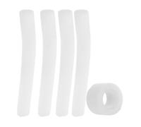 USHOBE Dog Ear Support Rod Set for Doberman Puppies with Tape | Four Foam Rods, One Tape Roll, 1 Inch Width, Simple White Design, Post Surgery Travel Use