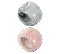USHOBE Electric Toothbrush Holder Waterproof and Smooth Polishing Ceramic 2pcs with Creative Marble Pattern Toothbrush Stand Rack for Home Life Bathroom Accessories
