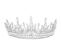 USHOBE Elegant Baroque Bridal Headdress with Alloy Bride Crown, Fine Workmanship Hair Decor Not Rust Easily, Head Ornament Crown for Wedding and Engagement Occasions