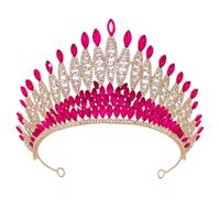 USHOBE Elegant Bridal Crown Women Headband with Rhinestone Detail, Zinc Alloy Material, Comfortable and Light Design for Wedding Headpiece and Party Accessories