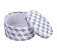 USHOBE Exquisite round Flower Box for Graduation Festival with Lid, Practical Paper Bouquet Packaging Box and Versatile Floral Storage Solution for Flower Arrangement and Small