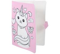 USHOBE Fabric Book Cover Book Sleeve A5 Cotton and Linen Red Cute Pattern Wear Resistant for School and Business
