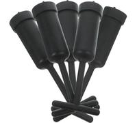 USHOBE G9 Sturdy Black Material 5pcs Plastic Socket Wrench Set for Lamp Shade Ring Removal and Replacement Tool with Hex T-Handle Design for Light Socket Ring Removal