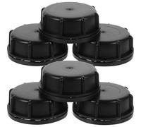 USHOBE Gasoline can caps replacement and can caps replacement 6pcs Black ABS Rubber prevents oxygen entering for gasoline can bucket