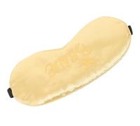 USHOBE Golden Imitation Silk Sleep Mask with Double Elastic Bands, Lightweight and Will Never Fall, Eye Cover for Sleeping, Travel and Trains, Comfortable Blindfold for Women