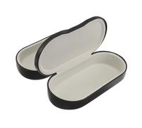 USHOBE Hard Shell Portable Glasses Case Double-Layer PU Organizer Compact Build with Independent Dividers for Women and Travel and Daily Use