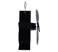 USHOBE Heat Powered Stove Fan 4 Blade Aluminium Alloy Christmas Pattern