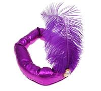 USHOBE Indian Sultan Prince Hat Dress Up Headband Kings Cosplay Crown Prop Arabian Turban Headwear Costume for Halloween Masquerade Birthday (Purple)
