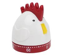 USHOBE Kitchen Mechanical Timer 60 Minutes, Cartoon Rooster Style with Cooking Timer and One Button Operation, Plastic and Metal, For Kitchen Use by Elderly Grandmothers