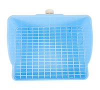 USHOBE Litter Use Sided Fence Large Box and Rabbit Plastic with Detachable Grids, Easy to Clean Splash-proof Pan for in Pet Puppy and Bunny Bedroom Shops