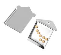 USHOBE Mandolin Tailpiece Bridge for Folk Music and Festival Stage Performance Metal Chrome Plated Silver with Enhanced Appearance and Tone Clarity for 8 String Mandolin