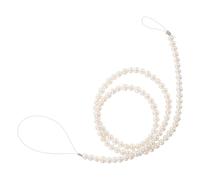 USHOBE Natural White Freshwater Pearl Beads Strand for Jewelry Making with Creative Compatibility and Delicate Shine, Round Shape Pearls for Everyday Wear and DIY Bracelets or Necklaces