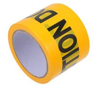 USHOBE Non-adhesive Roll Tape Material Yellow Safety Pe Caution Warning Tape Eye-catching Design 1 for Construction Sites and Crime Scenes
