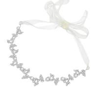 USHOBE Pearl Headband Stylish and Delicate Silver Alloy with Crystal Leaves Hair Accessory Matching Hairstyles and Outfits for Photo Shoots and Everyday Wear