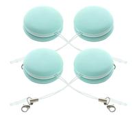 USHOBE Phone Screen Cleaner Wipes Fast Drying 4pcs Macaron Shape with Lanyard Portable Silicone and Pp Material Microfiber Cloth for Mobile Phone and Screen Cleaning