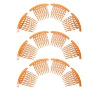 USHOBE Plastic Side Hair Combs for Women Distributes Strands Gently and Prevents Pressure Marks French Style 20pcs with 7 Teeth Strong Hold for Updo Styling and Chignon Bun Accessories