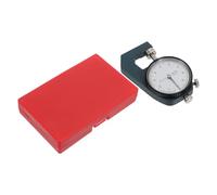 USHOBE Portable Precision Measurement Battery Required High and No Dial Thickness Gauge with Flat Head Thickness Tester for Cloth Metal for Manufacturing Workshops