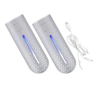USHOBE Portable Shoe Dryer with Light and Sterilization Function, USB Electric Shoe Deodorizer and Warmer, Abs Material, Suitable for Home and Hotel Use