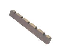 USHOBE Pre-slotted 5-string Stainless Steel Electric Bass Guitar Nut with Precision String Spacing and Enhanced Sustain for Professional Musicians and Guitarists, Suitable for Jazz