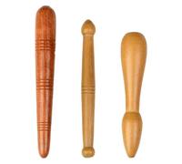 USHOBE Professional Acupoint Massagers 3pcs Manual Massage Tools Wooden Foot Massage Bars Easy to Hold and Fatigue for Arms and Shoulder for Watching Tv and Listening to Music