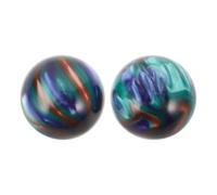 USHOBE Resin Baoding Balls with Secure Grip for Hand Therapy and Stress Relief 1 Pair 50mm Classic Hand Exercise Balls Elegant Design for Home Gym Accessories and Outdoor Use